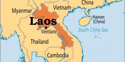 Laos peyi nan mond lan kat jeyografik