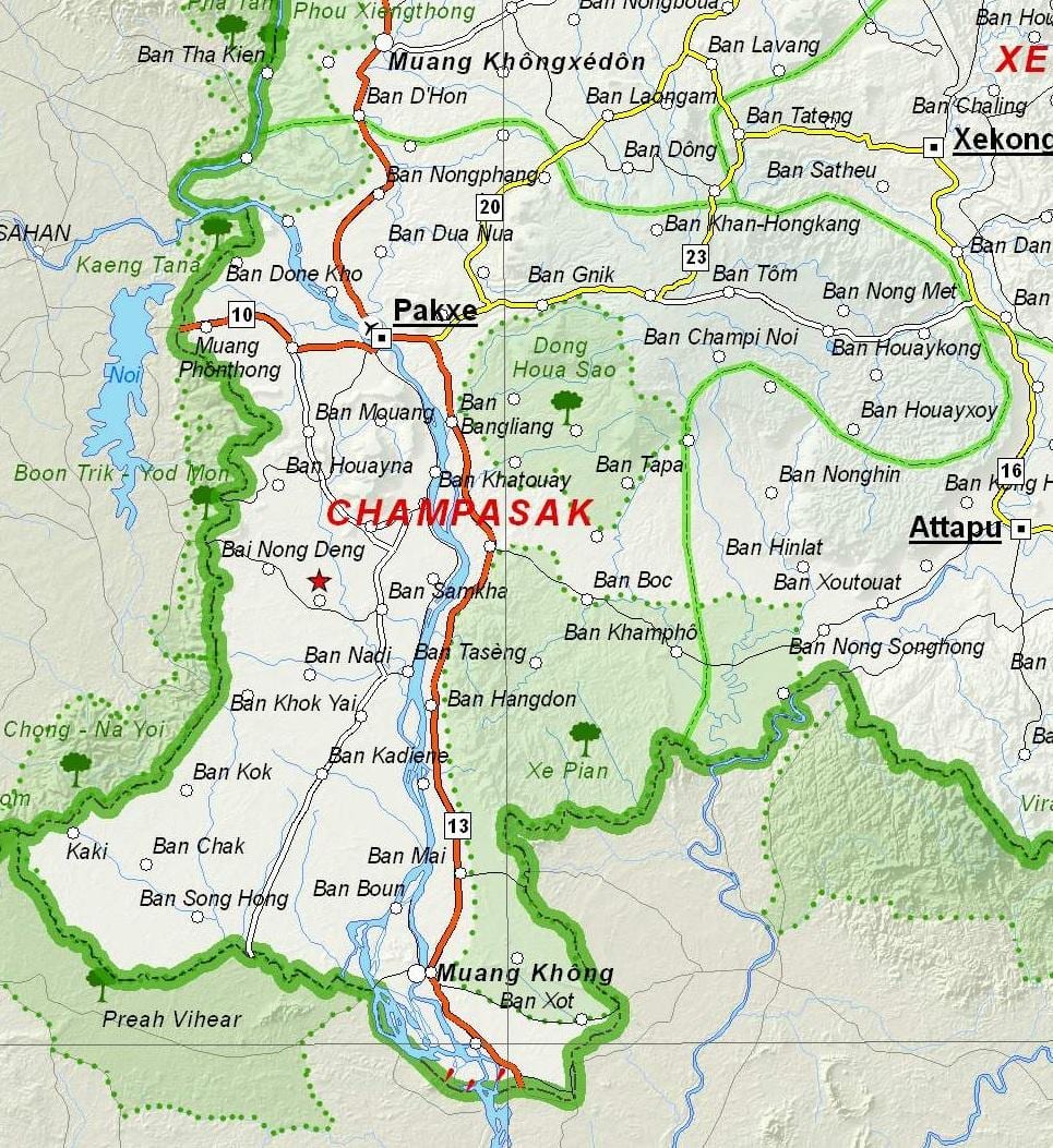 Kat jeyografik nan champasak laos