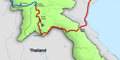 Mekong river a nan laos kat jeyografik